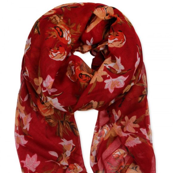 Trend Setter Diva Boutique Accessories - Red Floral scarf